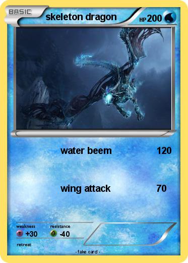 Pokemon skeleton dragon
