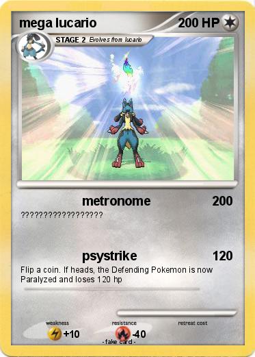 Pokemon mega lucario