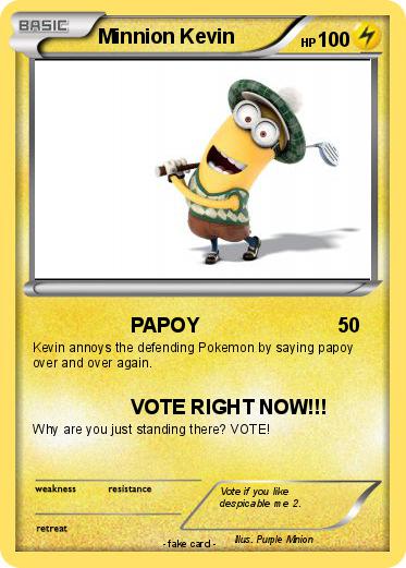 Pokemon Minnion Kevin