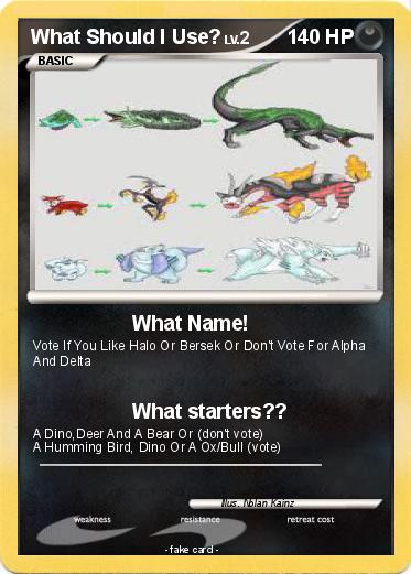 Pokemon What Should I Use?