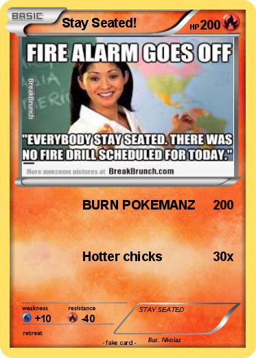 Pokemon Stay Seated!