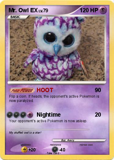 Pokemon Mr. Owl EX