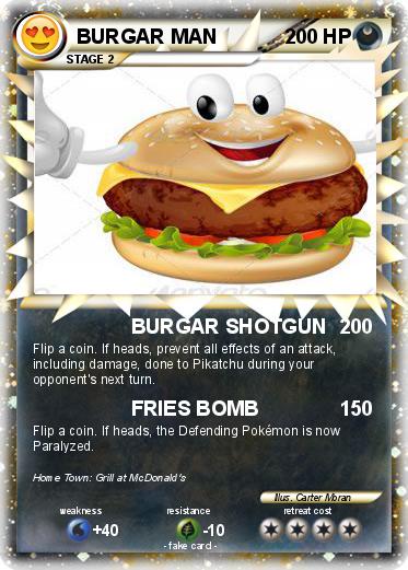 Pokemon BURGAR MAN