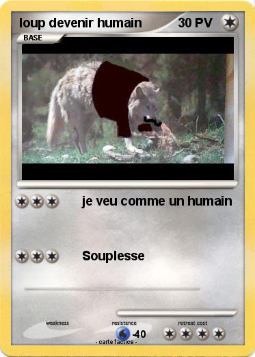 Pokemon loup devenir humain