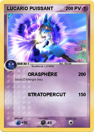 Pokemon LUCARIO PUISSANT