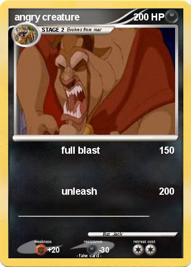 Pokemon angry creature