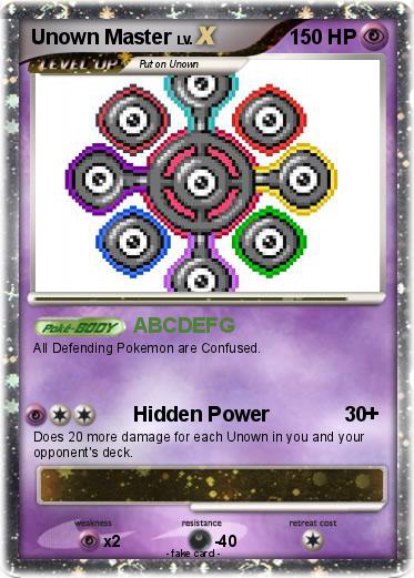 Pokemon Unown Master