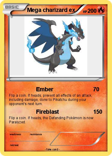 Pokemon Mega charizard ex