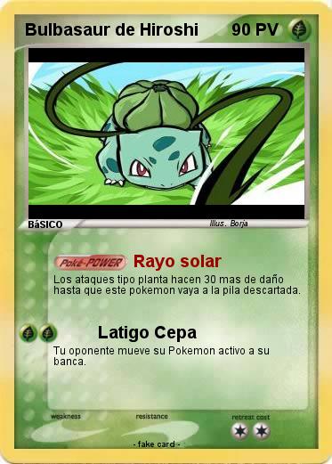 Pokemon Bulbasaur de Hiroshi