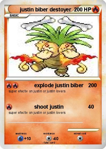 Pokemon justin biber destoyer