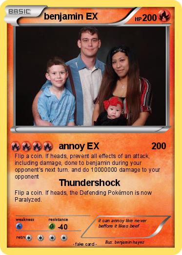 Pokemon benjamin EX
