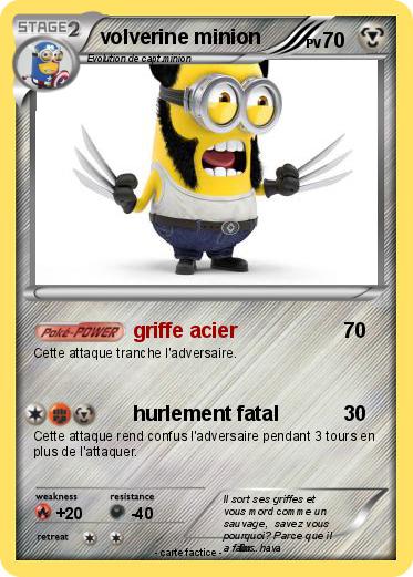 Pokemon volverine minion