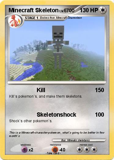 Pokemon Minecraft Skeleton