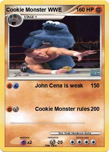 Pokemon Cookie Monster WWE