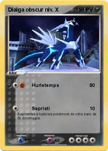 Pokemon Dialga obscur niv. X