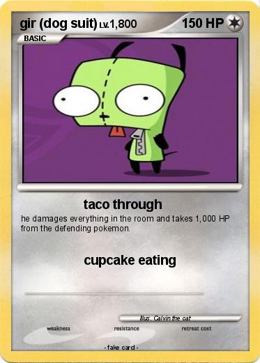 Pokemon gir (dog suit)