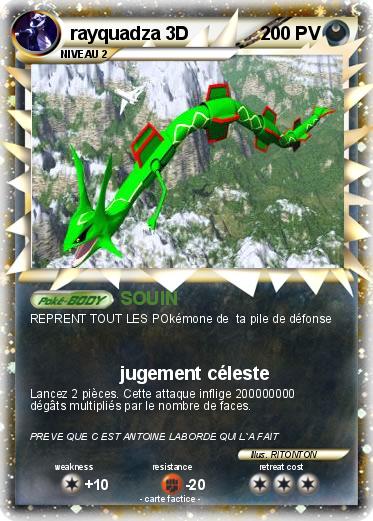 Pokemon rayquadza 3D