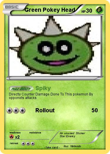 Pokemon Green Pokey Head