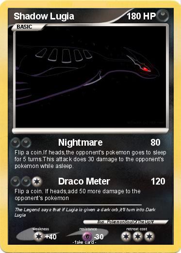 Pokemon Shadow Lugia