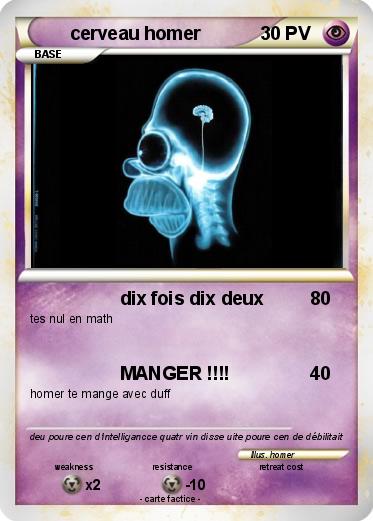 Pokemon cerveau homer