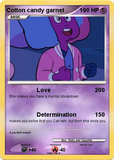 Pokemon Cotton candy garnet