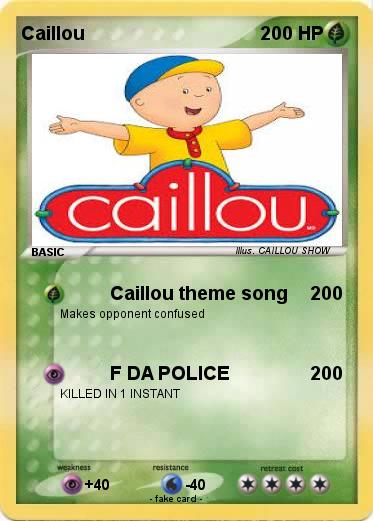 Pokemon Caillou