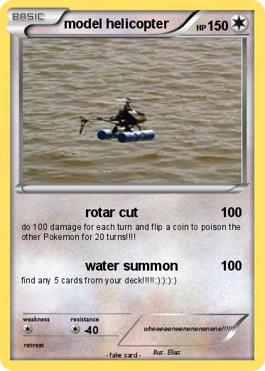Pokemon model helicopter