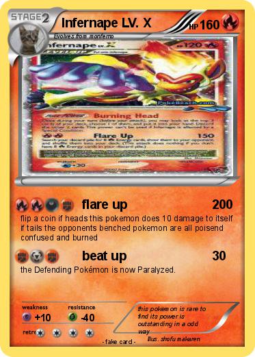 Pokemon Infernape LV. X