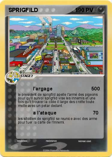 Pokemon SPRIGFILD                        1 