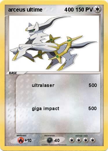 Pokemon arceus ultime               400