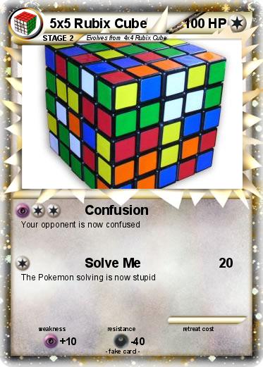 Pokemon 5x5 Rubix Cube