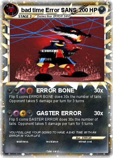 Pokemon bad time Error SANS
