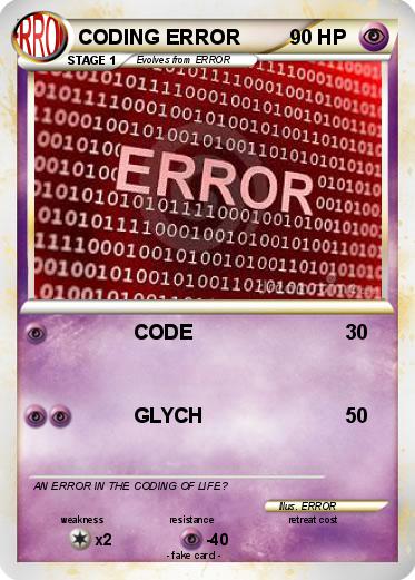 Pokemon CODING ERROR