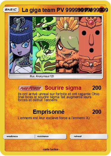 Pokemon La giga team PV 99999999999999