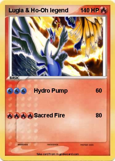 Pokemon Lugia & Ho-Oh legend