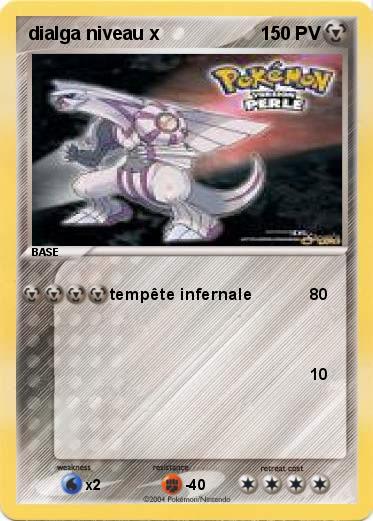Pokemon dialga niveau x