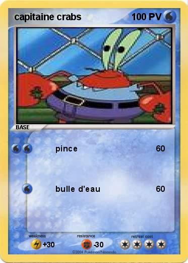 Pokemon capitaine crabs