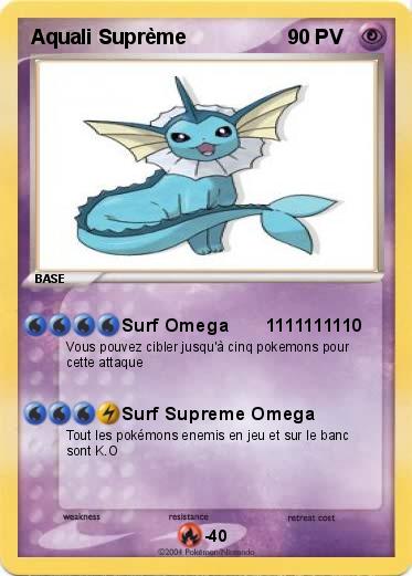 Pokemon Aquali Suprème