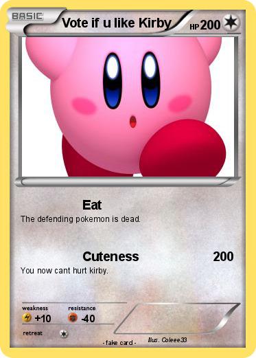 Pokemon Vote if u like Kirby