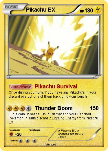 Pokemon Pikachu EX