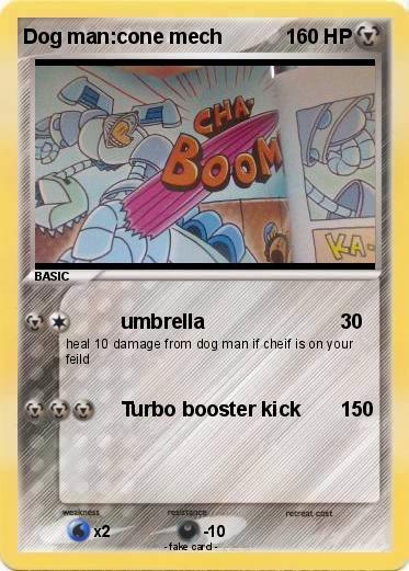 Pokemon Dog man:cone mech