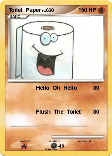 Pokemon Toilet  Paper