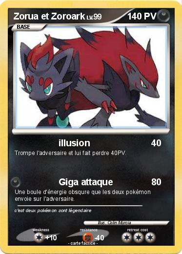 Pokemon Zorua et Zoroark