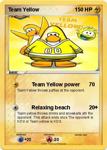 Pokemon Team Yellow