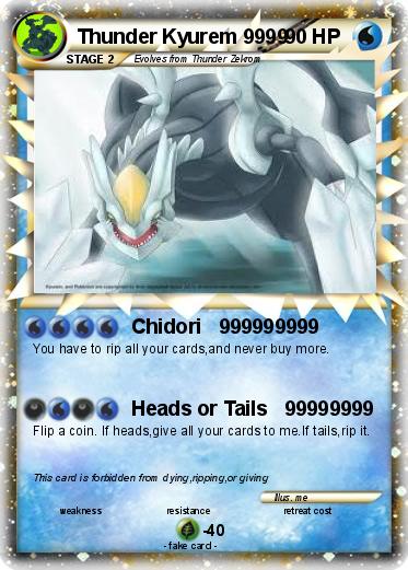 Pokemon Thunder Kyurem 9999