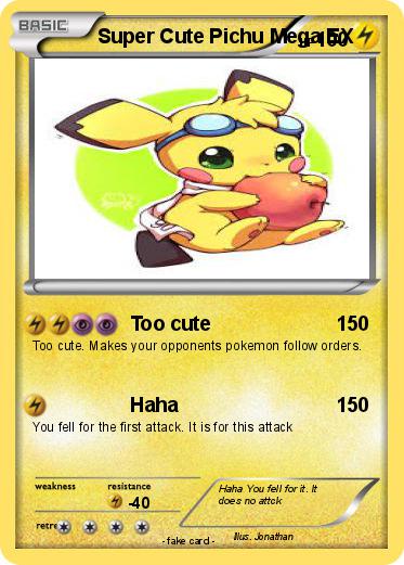 Pokemon Super Cute Pichu Mega EX