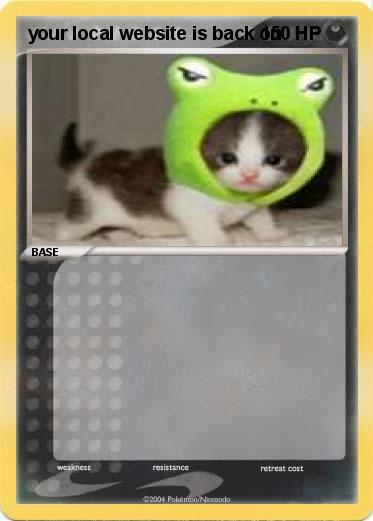 Pokemon your local website is back on 