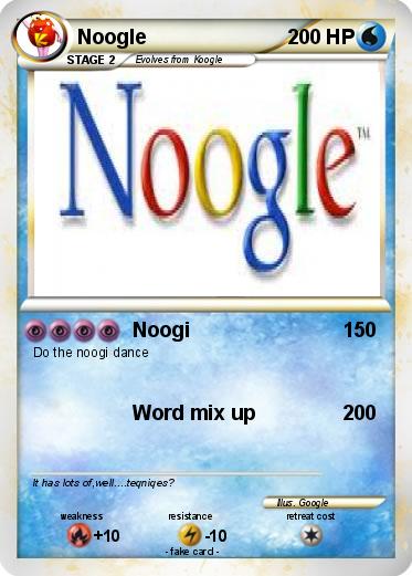 Pokemon Noogle