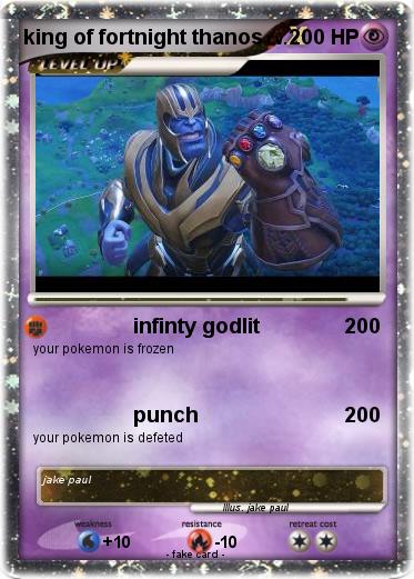 Pokemon king of fortnight thanos