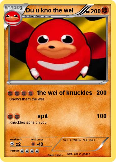 Pokemon Du u kno the wei